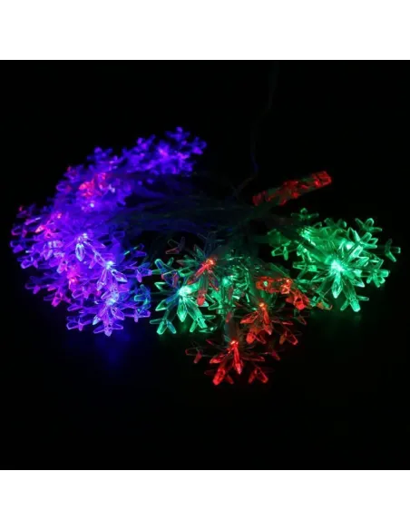 Instalatie 40 led fulgi nea, 6m, colorat red-mag.ro