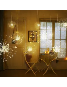 Instalatie tip artificii din cupru, 5 buc x 100