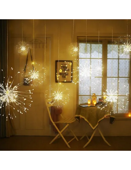 Instalatie tip artificii din cupru, 5 buc x 100