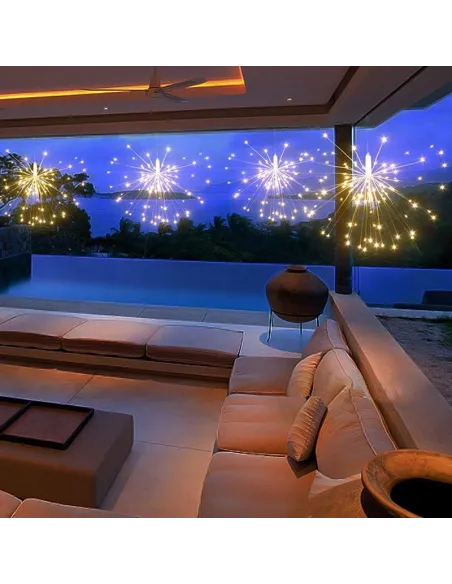 Instalatie tip artificii din cupru, 5 buc x 100