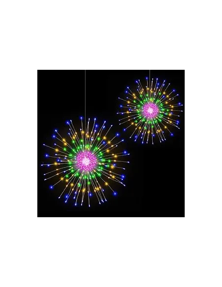Instalatie tip artificii din cupru, 5 buc x 100