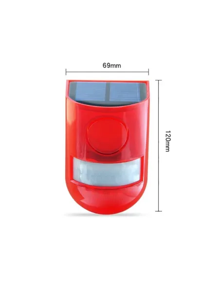 Alarma solara cu senzor de miscare, Andowl Q-A233B red-mag.ro