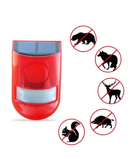 Alarma solara cu senzor de miscare, Andowl Q-A233B red-mag.ro