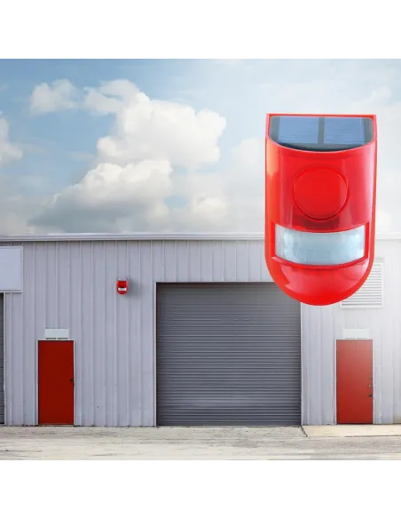 Alarma solara cu senzor de miscare, Andowl Q-A233B red-mag.ro