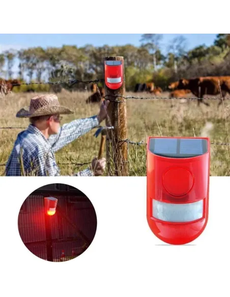 Alarma solara cu senzor de miscare, Andowl Q-A233B red-mag.ro