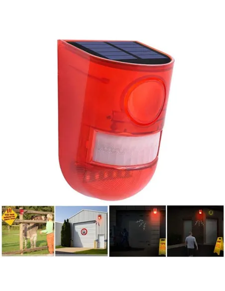 Alarma solara cu senzor de miscare, Andowl Q-A233B red-mag.ro