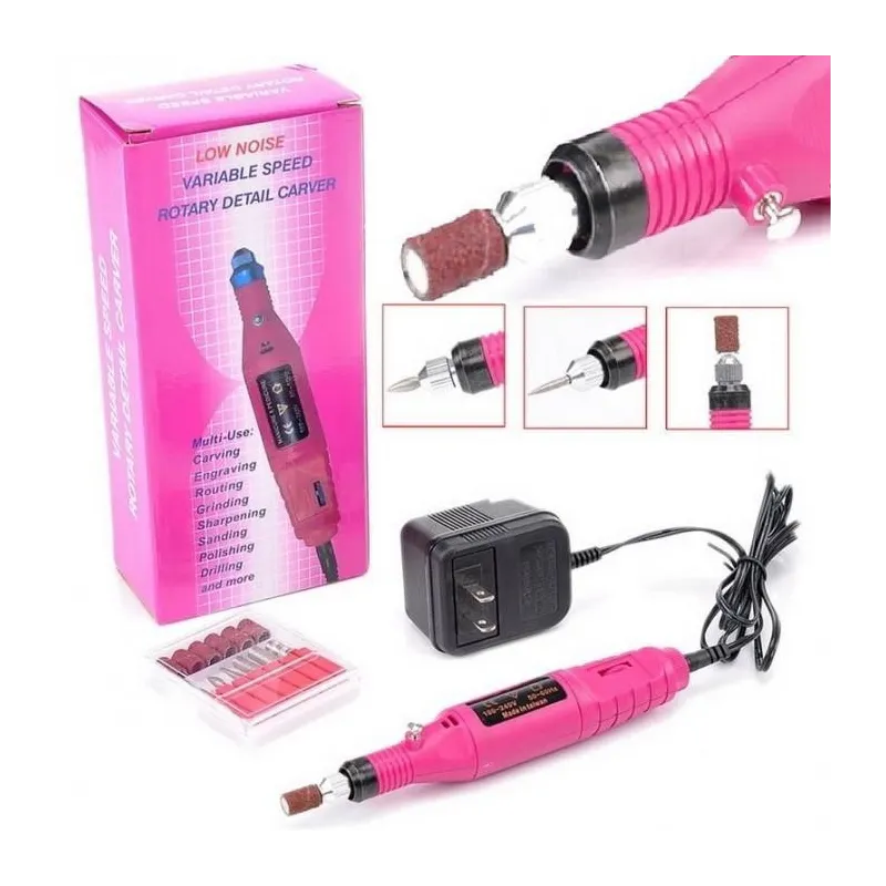 Pila electrica de unghii cu 6 capete, ideala pentru