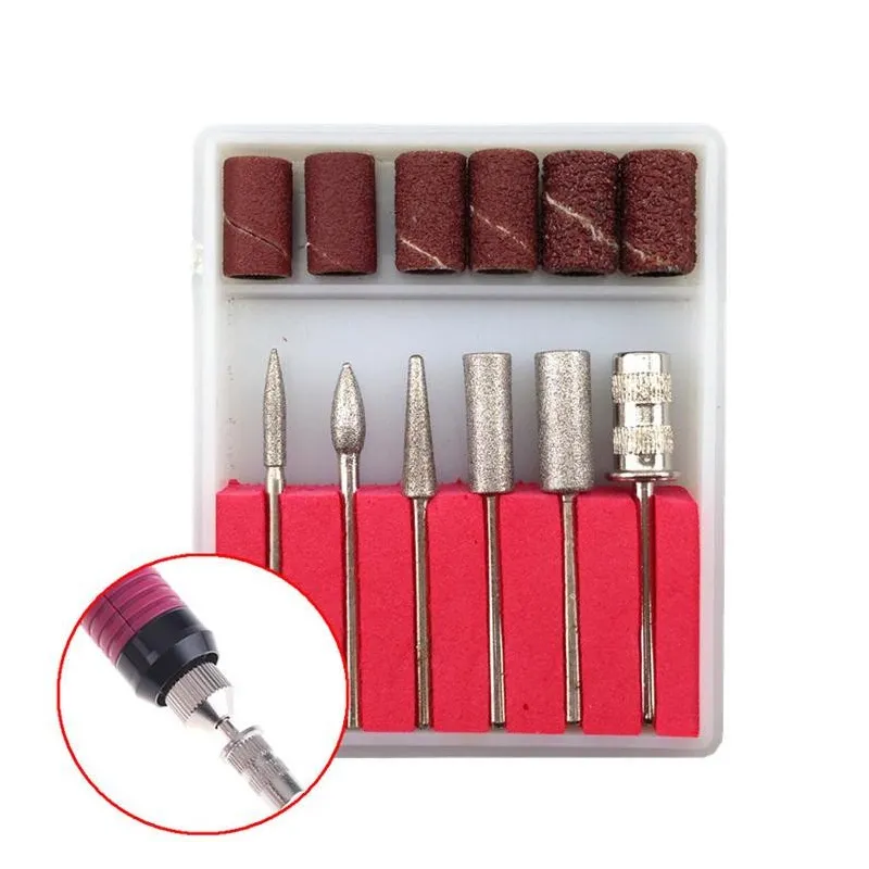 Pila electrica de unghii cu 6 capete, ideala pentru