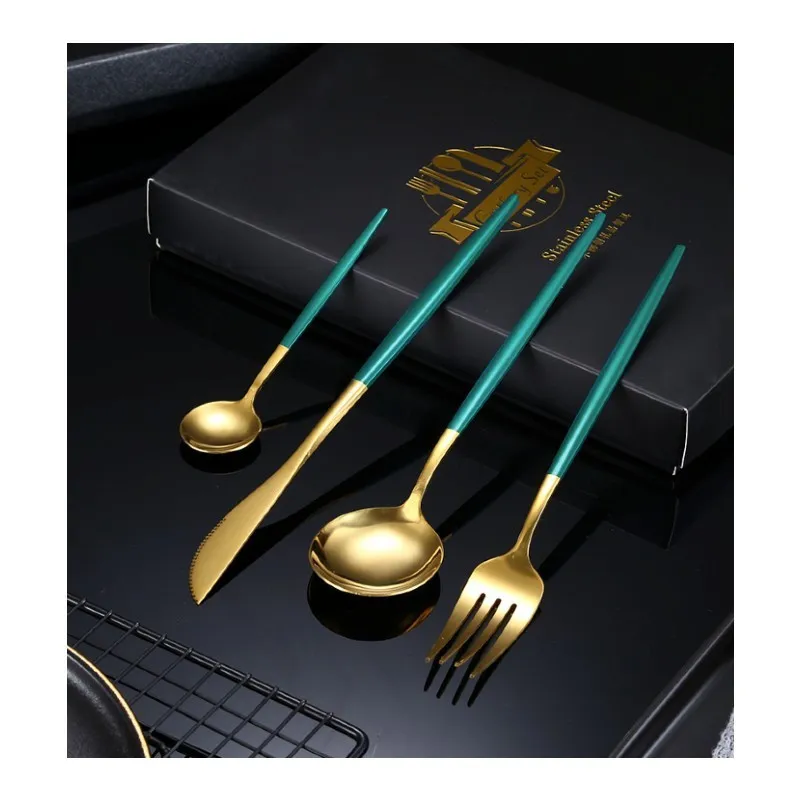 Set 4 tacamuri DeLuxe Roz / Turcoaz, 28.3 x 14.7 x 4.5 cm