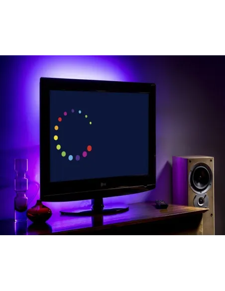 Banda LED RGB iluminare fundal TV 5m telecomanda red-mag.ro