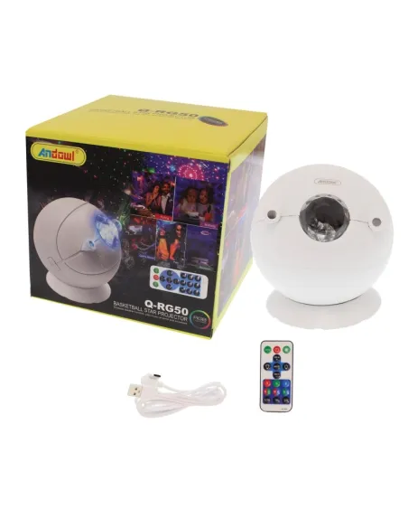 Lampa proiector cu telecomanda, lumini laser RGB, Andowl Q-RG50