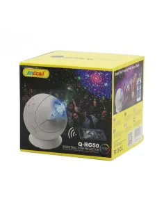 Lampa proiector cu telecomanda, lumini laser RGB, Andowl Q-RG50