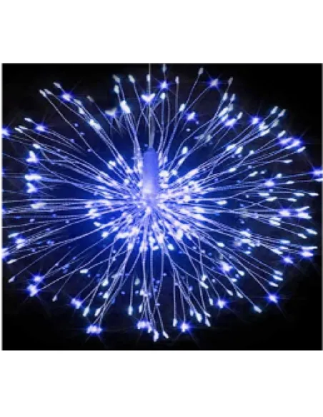 Instalatie tip artificii, 96 LED, fir cupru, interconectabila