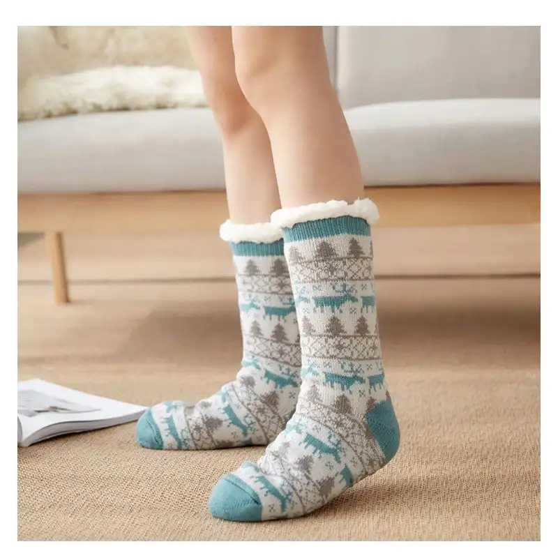Set 2 perechi de ciorapi cu interior imblanit, Model Winter