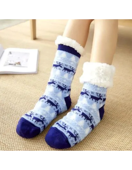 Set 2 perechi de ciorapi cu interior imblanit, Model Winter