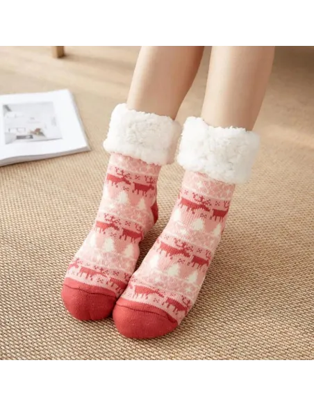 Set 2 perechi de ciorapi cu interior imblanit, Model Winter