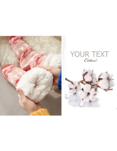 Set 2 perechi de ciorapi cu interior imblanit, Model Winter