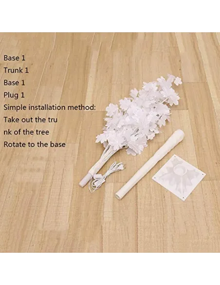 Copac decorativ sarbatori, Alb, iluminat 160 LED, 180 cm