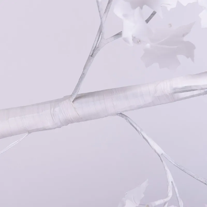 Copac decorativ sarbatori, Alb, iluminat 160 LED, 180 cm