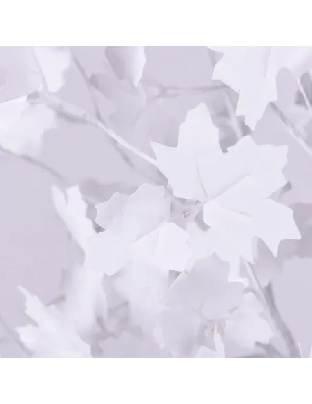 Copac decorativ sarbatori, Alb, iluminat 160 LED, 180 cm