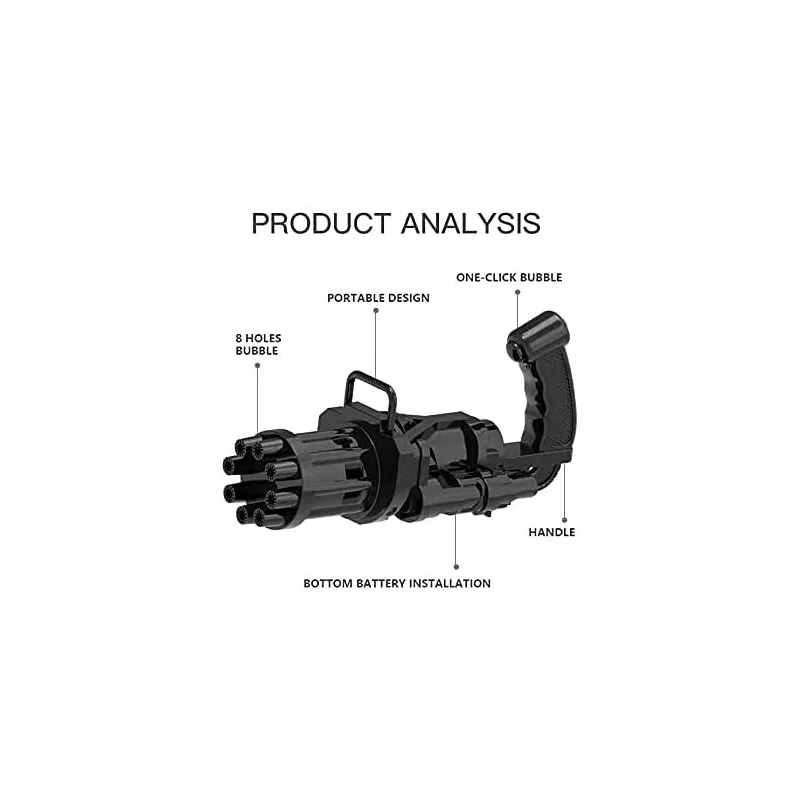 Pistol baloane cu 8 găuri, minigun toy red-mag.ro