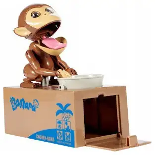 Pusculita interactiva in forma de maimuta red-mag.ro