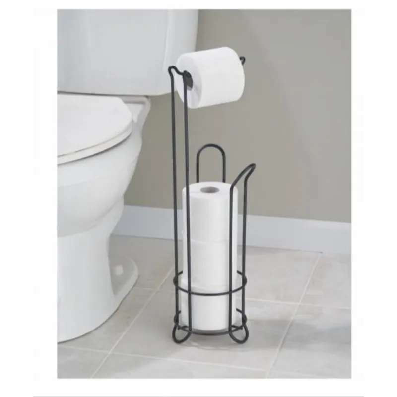 Suport metalic pentru hartia igienica, Negru red-mag.ro