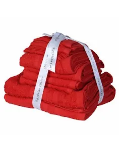 Set 10 prosoape 100% bumbac pieptanat pakistanez red-mag.ro