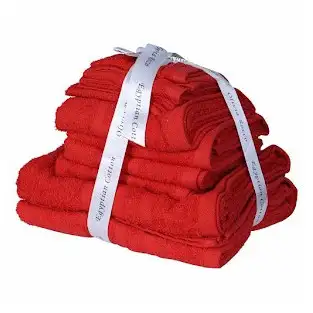 Set 10 prosoape 100% bumbac pieptanat pakistanez red-mag.ro