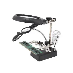 Set lupa cu LED cu stand de lipit si sudare, Andowl Q-GJ5 2