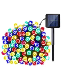 Instalatie 100 LED cu panou solar si controler, lungime 10