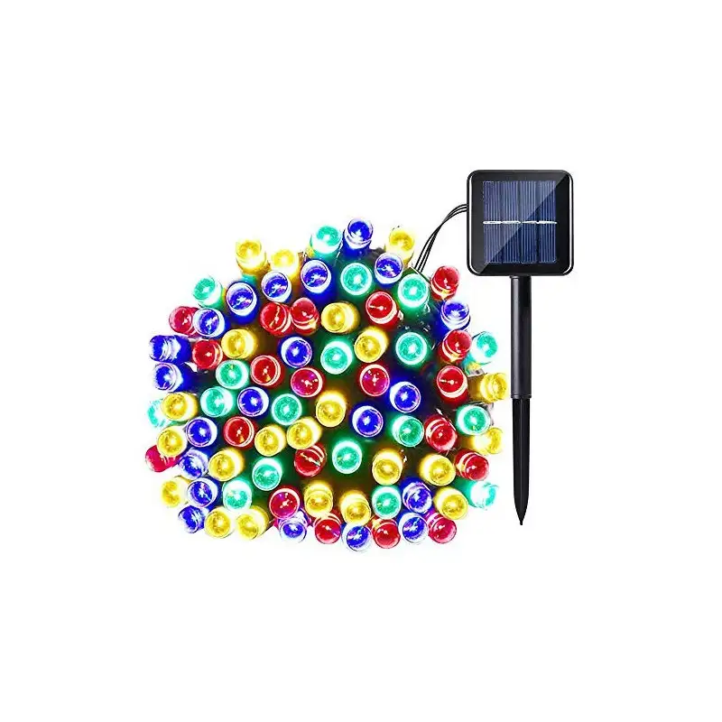 Instalatie 100 LED cu panou solar si controler, lungime 10