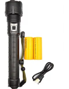 Lanterna LED P160 incarcare USB 10W red-mag.ro