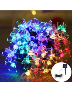 Instalatie solara 50 led, model floricele, Ip 44 2