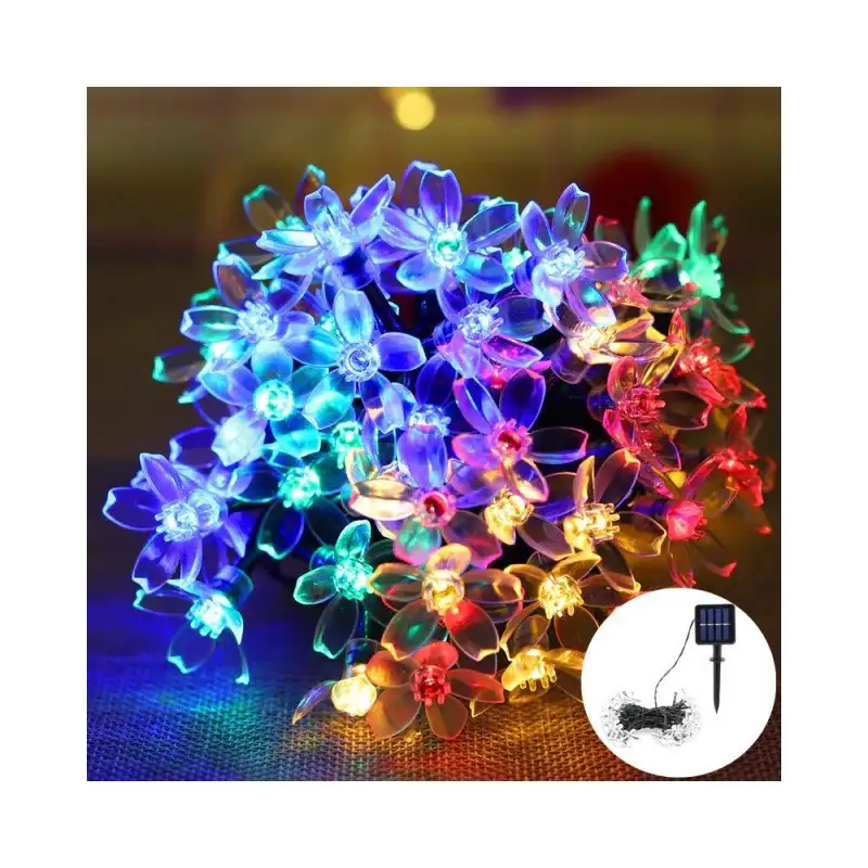 Instalatie solara 50 led, model floricele, Ip 44 red-mag.ro