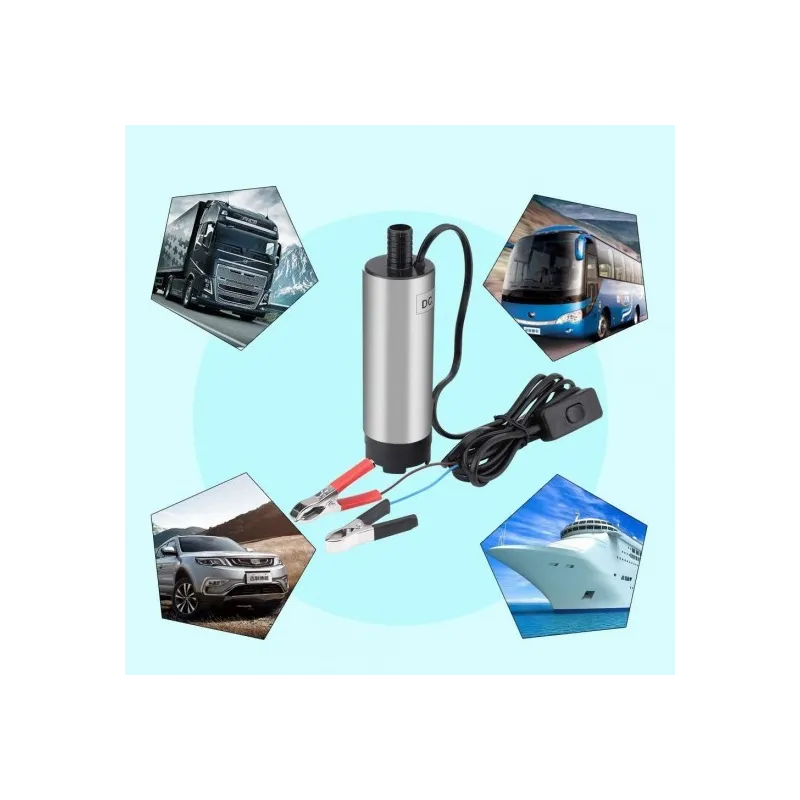 Pompa electrica auto submersibila 12V, 20 l/min, 52 mm
