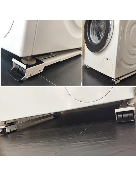 Set 2 x Suport mobil extensibil cu roti, pentru mutare