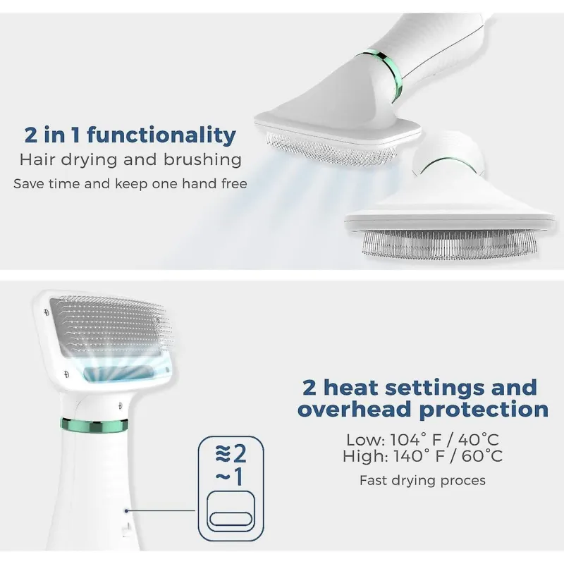 Perie cu feon 2in1 pentru animale red-mag.ro