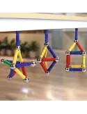 Joc creativ pentru copii, Magnastix 157 piese red-mag.ro
