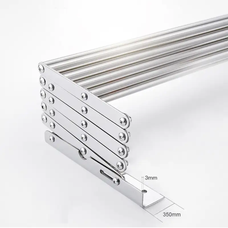 Uscator retractabil din aluminiu, cu prindere in perete, 60x70