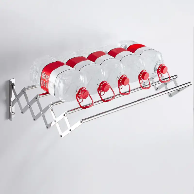 Uscator retractabil din aluminiu, cu prindere in perete, 60x70