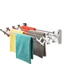 Uscator retractabil din aluminiu, cu prindere in perete, 60x70