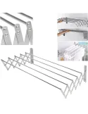 Uscator retractabil din aluminiu, cu prindere in perete, 60x70