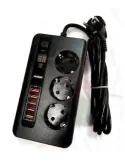 PRELUNGITOR 2 METRI ANDOWL CU 3 PRIZE 220V SI 5 MUFE USB 3.4A