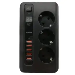 PRELUNGITOR 2 METRI ANDOWL CU 3 PRIZE 220V SI 5 MUFE USB 3.4A 2