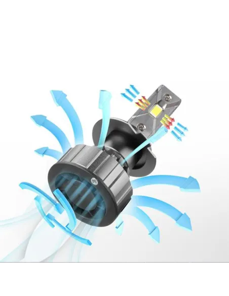 Set 2 Lampi H7 LED V20 30000 Canbus, Alb rece red-mag.ro