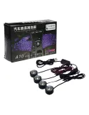 Set 4 lumini auto de interior, A10 USB LED RGB red-mag.ro