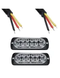 Set 4 x Stroboscop 12 LED, lumina portocalie red-mag.ro