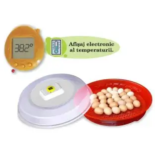 Incubator oua IO102T cu termometru si intoarcere manuala