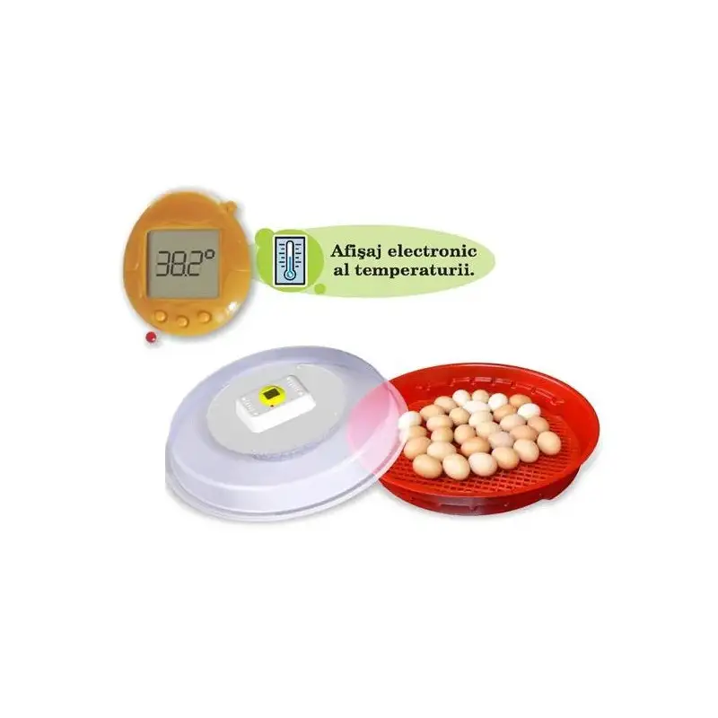 Incubator oua IO102T cu termometru si intoarcere manuala